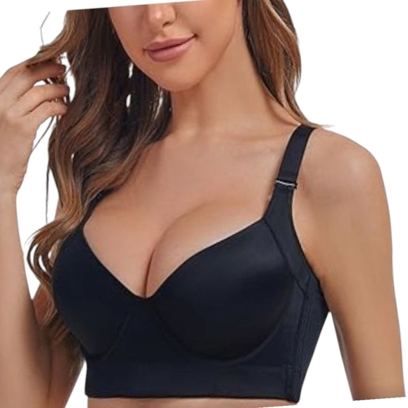 solodoro Other - Sleek Black Supportive Bra